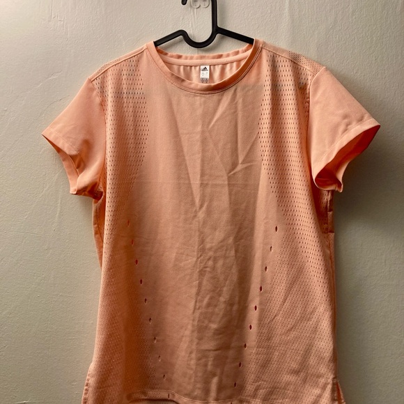 Adidas Peach Short Sleeve Women's Tee - Picture 1 of 6